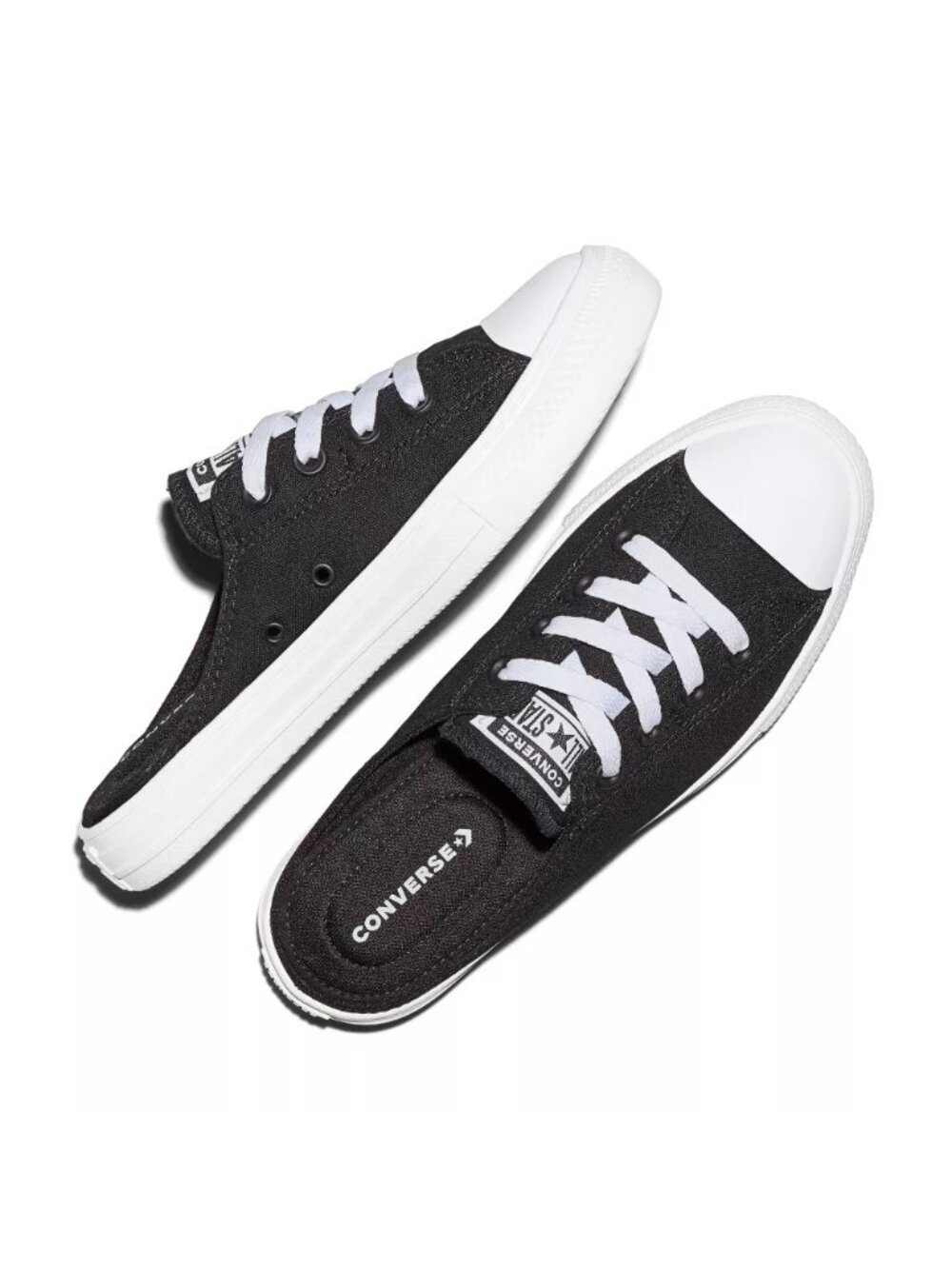 NEW Converse Adult Slip On Backless Sneakers - Black - M10/W12
